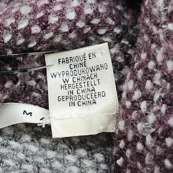 Max Studio Sweater‎ Womens Size S Purple Variegated Turtleneck Pullover Stretch - Picture 5 of 9